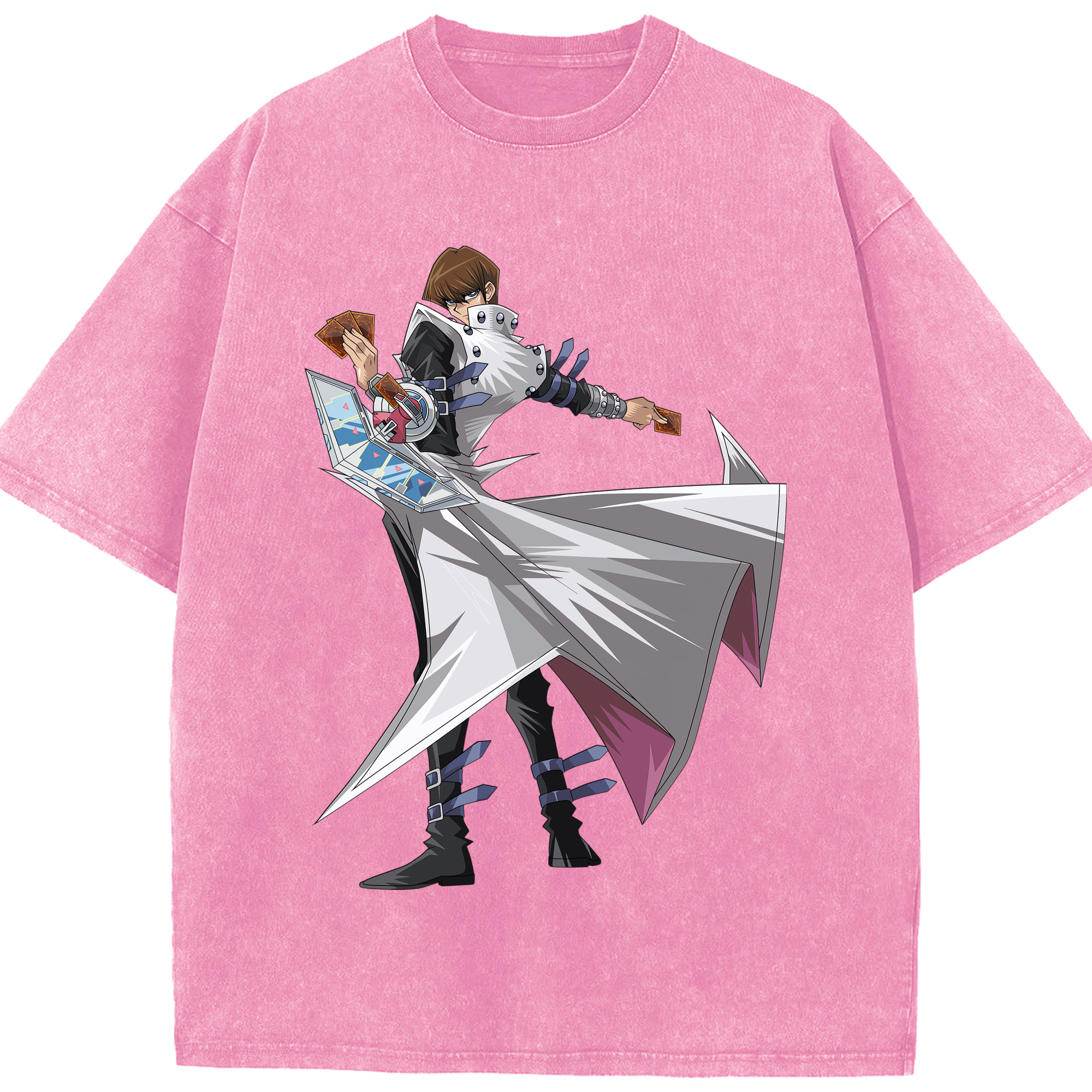 （画像用） 遊☆戯☆王 Yu-Gi-Oh! 綿100% ヴィンテージ風 半袖Tシャツ（フロントプリント）